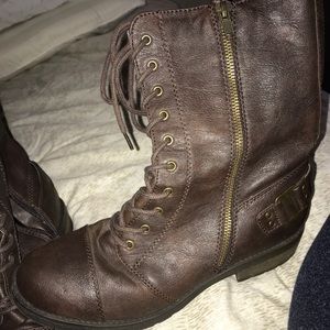 NWOT Brown Combat Boots